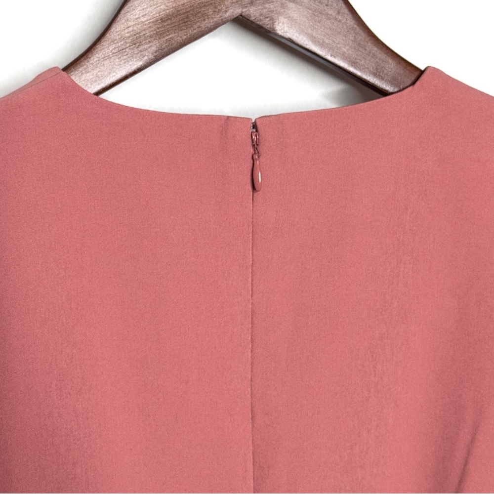Andrea Iyamah Safia Dress Pink Peach Rose Pleat Ruffle Mini Easter SZ Small - Picture 13 of 16